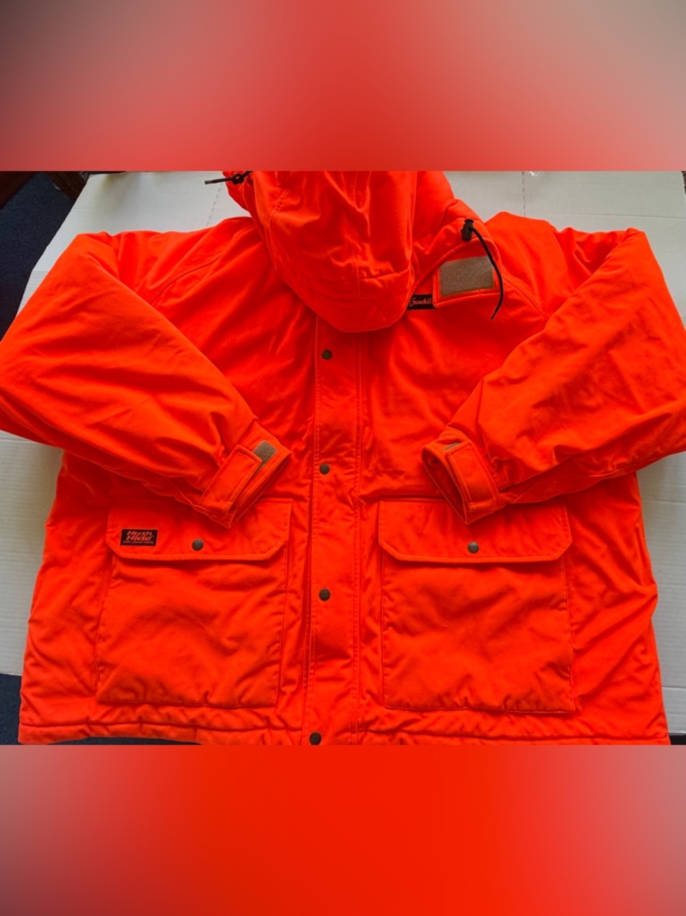 Gamehide Blaze Orange  Hunting Jacket W/ Hood Coat Men's Size 4X Full Zip